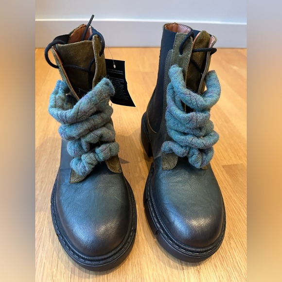 Papucei hand crafted green boots size 36 NWT - Picture 3 of 14